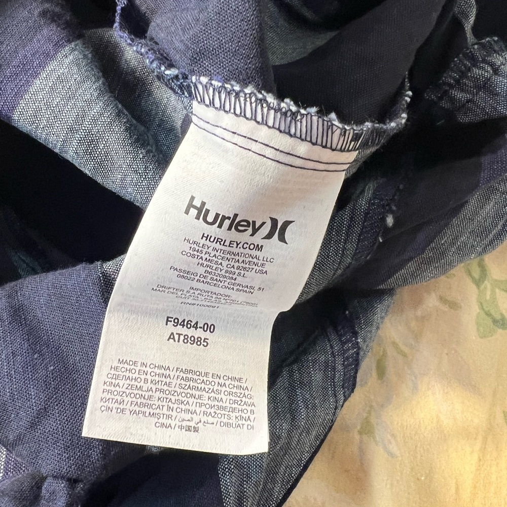 Hurley Navy and Gray Striped Romper - Picture 8 of 11